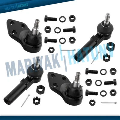 (2) Front Lower Ball Joints (2) Outer Tie Rod Ends For Buick Cadillac Oldsmobile - Image 1 of 4