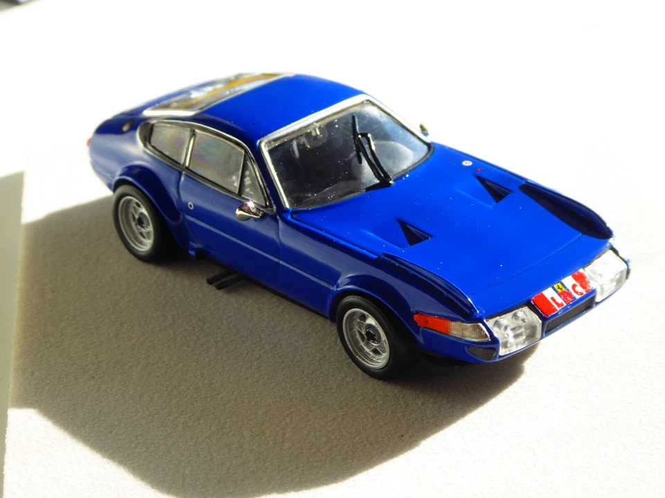 CUSTOM 1/43 Detail Cars Platinum Ferrari 365 Le Mans Specs Plain Body Blue - Immagine 1 di 4