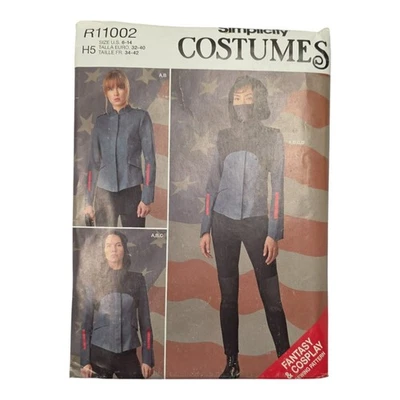 Simplicity R11002 Fantasy Cosplay Ninja Spy Soldier Sewing Pattern H5 Size 6-14 - Image 1 of 4