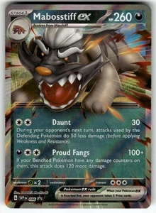 Mabosstiff ex - 086 SV: Scarlet & Violet Promo Cards NM Pokemon Card TCG - Picture 1 of 2