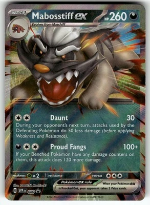 Mabosstiff ex - 086 SV: Scarlet & Violet Promo Cards NM Pokemon Card TCG - Image 1 of 2