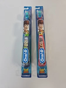 2X Oral-B Toothbrush Extra Soft 3+ YRS Disney Pixar Toy Story Woody & Buzz - Picture 1 of 3