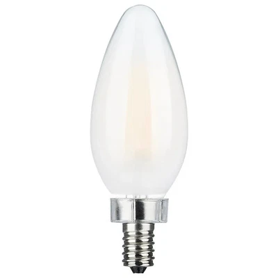 8 Watt C11 LED - Frosted Finish - Candelabra Base - 3000K - 90 CRI - 800 Lumens - Image 1 of 4