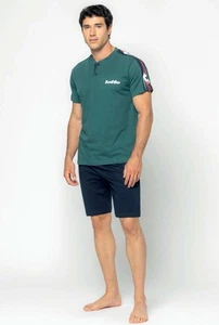 Pigiama uomo corto in jersey di cotone Lotto LP1193 - Picture 1 of 2