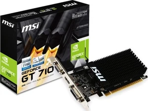 MSI GeForce GT 710 2GD3H LP Graphics Card '2GB DDR3, 954MHz, Low Profile, Low Co - Bild 1 von 10