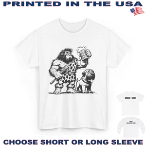 Camiseta DigiPups Mastín Perro Mejor Amigo Hombre de las Cavernas Cueva #1 Divertida Dibujos Animados - Imagen 1 de 5