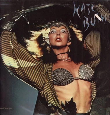 Kate Bush Sat In Your Lap LP vinyl USA Emi 1983 has gold promo stamp on front - Image 1 of 3