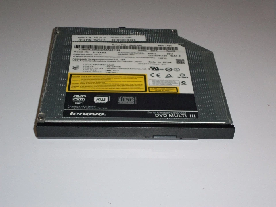 Lenovo ThinkPad T430 CD-RW DVD-RW Optical Drive with Bezel 75Y5234, TESTED USA - Image 1 of 1