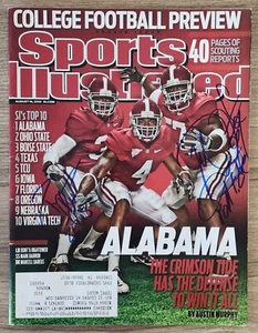 Dont'a Hightower Marcell Dareus rivista sportiva illustrata firmata 8/16/10 RUOTA - Foto 1 di 1
