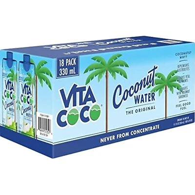 Vita Coco Coconut Water, Original, 11.1 Fl Oz (Pack of 18) - Image 1 of 2