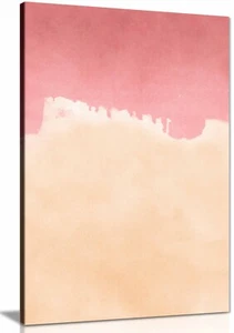 Minimal Landscape Pink and Yellow 01 Print, Wall Art Pictures - Picture 1 of 10