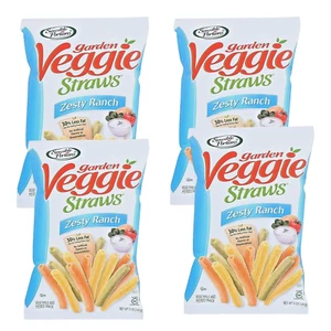 Sensible Portions ZESTY RANCH Garden Veggie Straws Baked 4 Bags Snacks Chips - Picture 1 of 9
