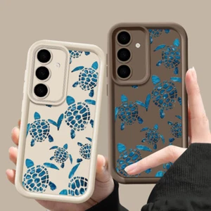 For Smausng S25 S24 S23 A56 A17 A16 A15 A55 A35 Sea Turtle Pattern Case Cover - Picture 1 of 25