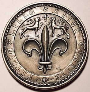 Frankreich versilberte Bronzemedaille "A bien mérité de la patrie" von 1963 (34,1 Gramm) - Bild 1 von 2
