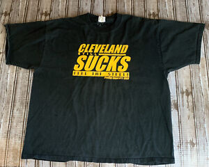 Vintage Pittsburgh Steelers "Cleveland Still Sucks" T-shirt Prodigy Apparel 1999