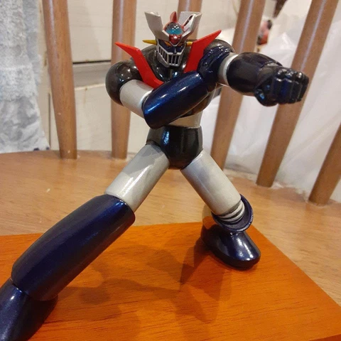 Mazinger Z Figure Kaiyodo Super Robot Cold Cast Painted Statue Height 15cm Cover