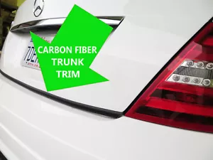 FOR HYUNmodels 2012-2023 CARBON FIBER TRUNK TRIM TAILGATE Molding Kit #1 - Foto 1 di 3