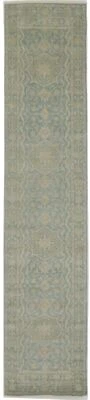 Handmade Oriental Runner Rug Floral Style Carpet Kitchen & Hallway Decor 3X14 ft - Image 1 of 4