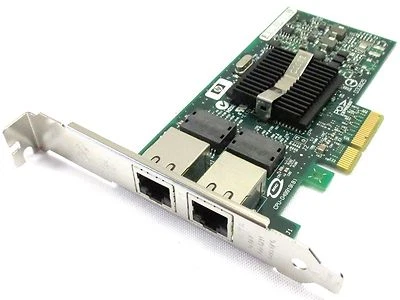 Intel Gigabit Dual PORT GIGABIT ETHERNET PCIe NIC Card EXPI9402PT NC360T - Image 1 of 4
