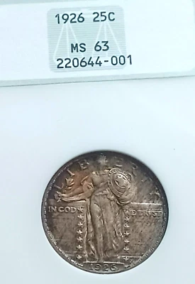 1926 P STANDING LIBERTY QUARTER. NGC MS63 OLD HOLDER - Image 1 of 4
