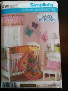 Simplicity 3798 Daisy Kingdom Nursery Accessories Pattern - Picture 1 of 2