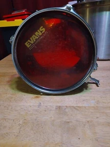 Vintage Tama Superstar 8" Doublehead Tom Evans Hydraulic RedHeads - Picture 1 of 5