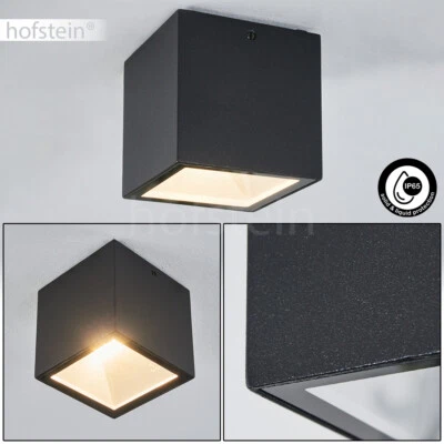 LED Außen Decken Leuchte modern Terrassen Hof Haus Tür Balkon Lampe schwarz/weiß - Bild 1 von 4