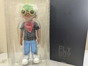 Hebru Brantley x Mindstyle Flyboy 18 Zoll schwarzes T-Shirt Vinyl - Bild 1 von 4
