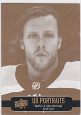 21/22 UD...DAVID PASTRNAK...PORTRAITS INSERT...CARD # P-18...BRUINS