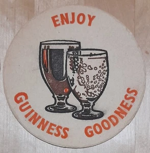 GUINNESS - ENJOY GUINNESS GOODNESS - BEERMAT - GOOD CONDITION - Picture 1 of 2