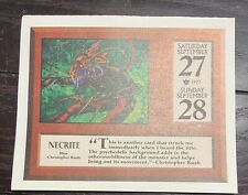 Necrite MTG 1997 Calendar Page 365 Days in Dominia September 27/28 birthday