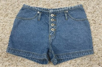 Pantalones Cortos de Jean No Excuses Juniors Talla 5/6 Tiro Medio Botón Mosca Denim (Cintura 27") Foto 1 de 4