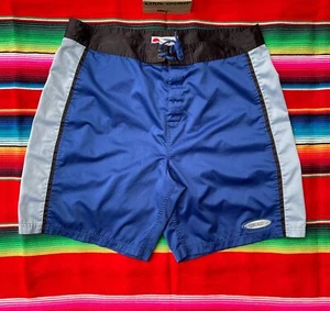 De colección PEPSI Cola Azul Satinado Bañador Tabla Pantalones Cortos Hombre XL SHAQ Y2K Surf Skate - Imagen 1 de 7