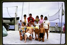 People in Costumes on Passenger Ship in 1962, Kodachrome Slide aa 8-14b