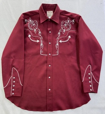 Camisa H Bar C California Ranch Bordada a Presión Colección El Dorado Para Hombres 16 1/2 Foto 1 de 4