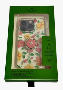 KATE SPADE iPhone 15 Pro Strawberry garden Case with Stability Ring - Picture 1 of 2