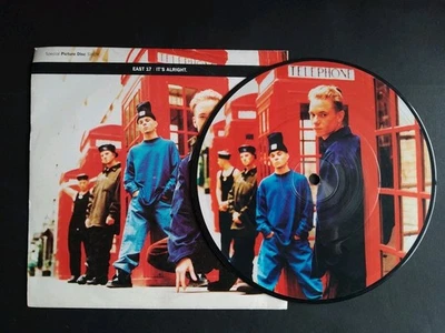 EAST 17 'ITS ALRIGHT' 7" PICTURE DISC VINYL SINGLE - PICTURE SLEEVE - Image 1 of 4
