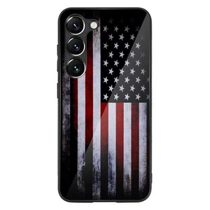 Compatible with Samsung Galaxy S23+ Case American Flag Pattern Hard PC Back a... - Photo 1 sur 7