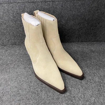 RAG & BONE 70MM Dart Western Boot Women's Size US 8 Macadamia Suede - Image 1 of 4