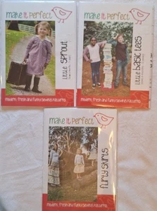 Set/3 Make It Perfect Sewing Patterns -Children's -Skirt, Dress, Basic Tees -New - Picture 1 of 7