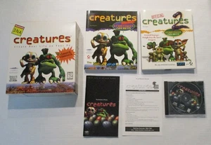Creatures Videogioco PC Completo Big Box CD-ROM 1997 Windows 95 3.1 Mac Vintage - Foto 1 di 14