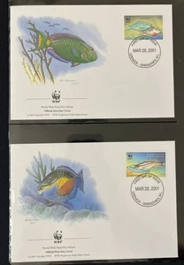 Wildlife Ethiopia Bermuda Macedonia Swaziland 2001 WWF FDC Covers (24) MK8370 - Picture 1 of 12
