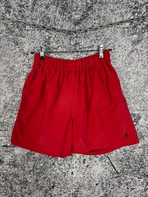 Polo Ralph Lauren Vintage Red Swim Trunks Nylon Shorts Embroidered Pony Logo XL - Image 1 of 4
