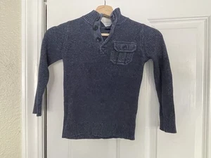 Baby Gap Blue Button Collar Sweater 5 Years - Picture 1 of 3