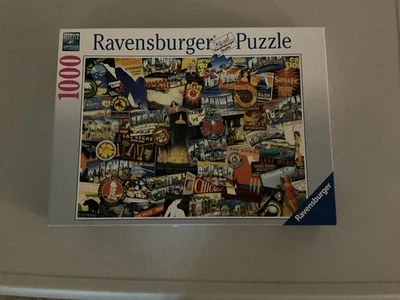Ravensburger "Road Trip USA" 1000 Piece Jigsaw Puzzle #192120 Complete Softclick - Image 1 of 4