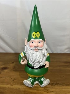 Notre Dame irischer Gartenzwerg Statue/Figur 12 Zoll NCAA Harz - Bild 1 von 6