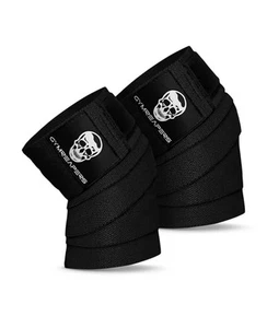 Gymreapers Knee Wraps (Pair) with Strap for Squats, Weightlifting, Powerlifting, - Picture 1 of 7