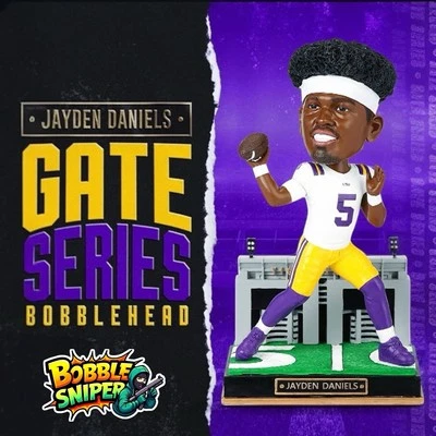 JAYDEN DANIELS LSU Tigers "Gate Series" Washington Commanders #124 Bobblehead - Image 1 of 4