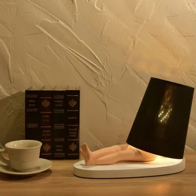 Leg Table Lamp with Linen Shade,3 Color Dimmable Night Lamp,Modern Decorative... - Image 1 of 4