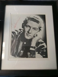 Jerry Lee Lewis Early Rock and Roll Hand Signed 8x10 Photo. Framed. - Bild 1 von 3